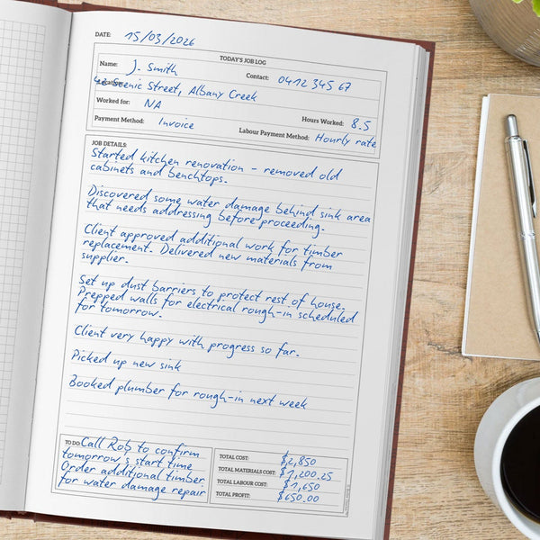 Diary Bundle for Tradies