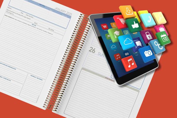 Can the Construction Diary be used alongside apps? And should it?
