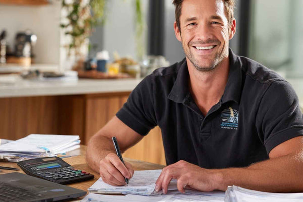 Australian tradie using Construction Diary for job costing and profit tracking documentation