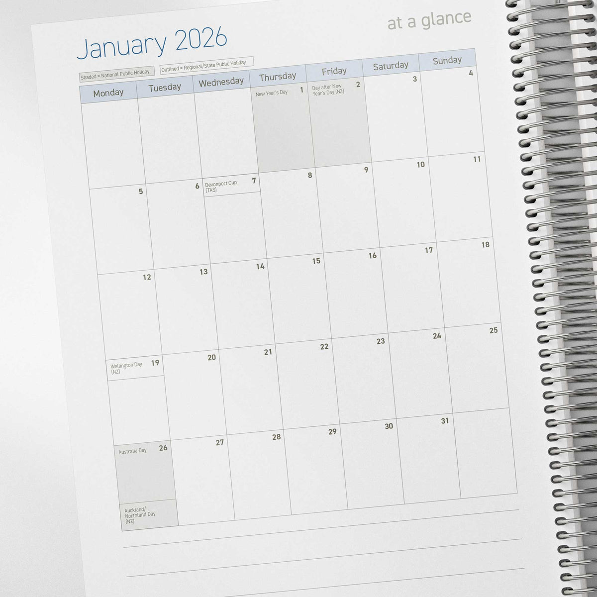 2026 Construction Diary for Tradies - A4 Leather Hard Cover Spiral Bound
