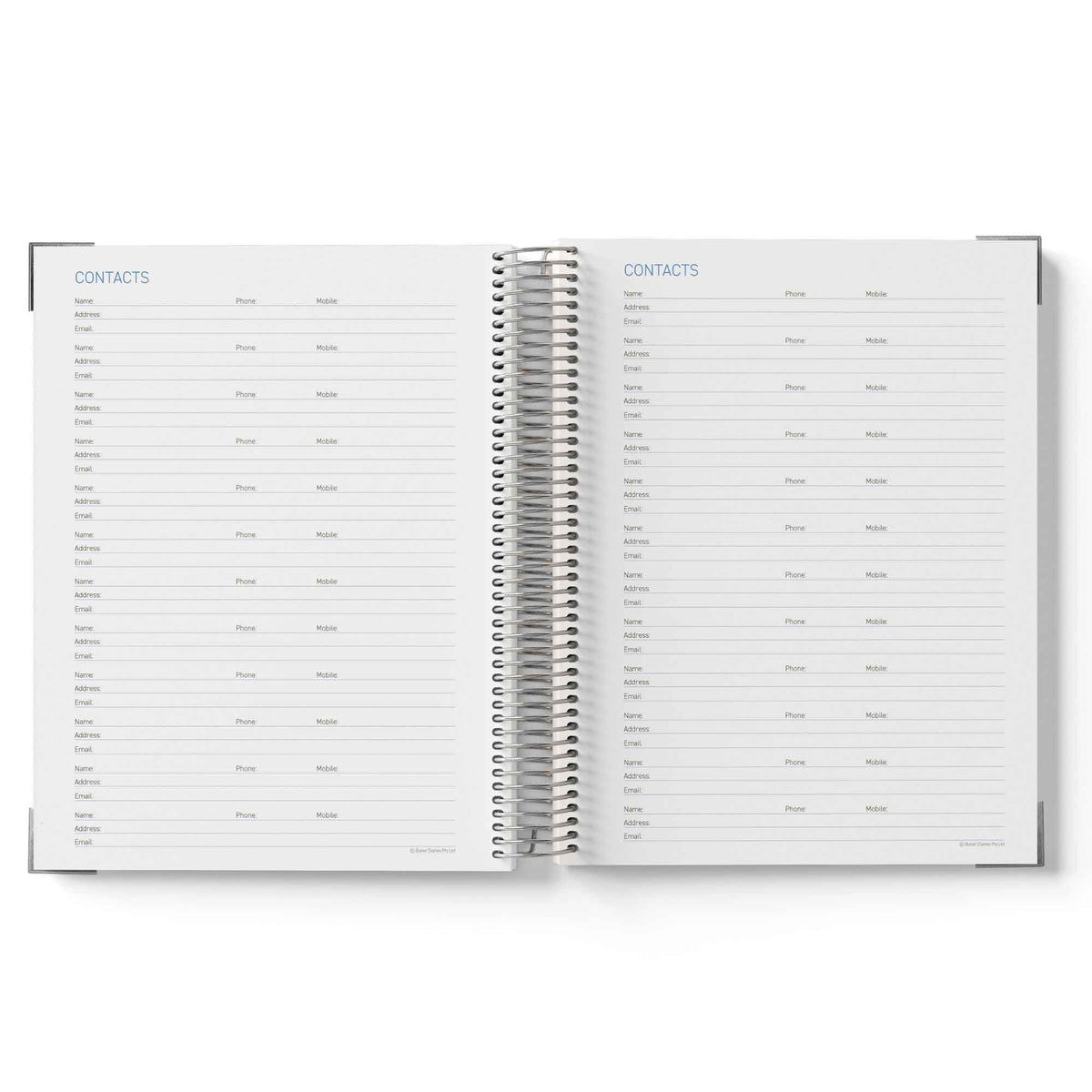 2027 Construction Diary for Tradies - A4 Leather Hard Cover Spiral Bound - $79.99