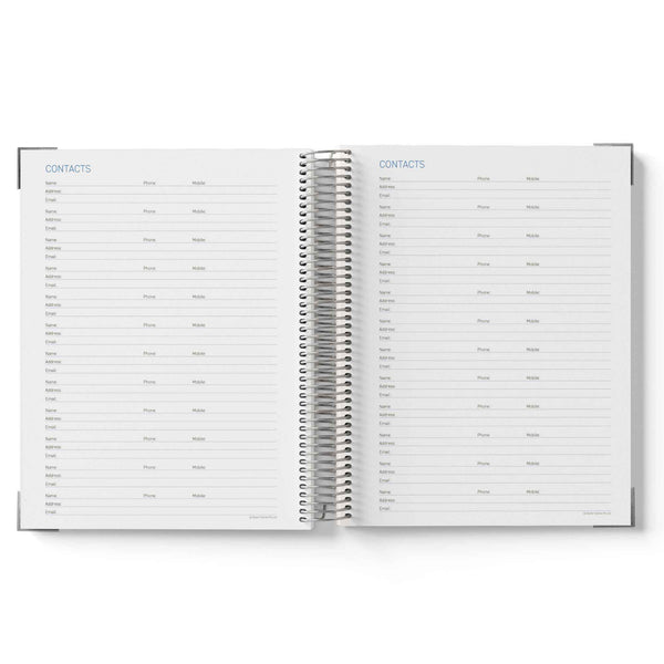 2027 Construction Diary for Tradies - A4 Leather Hard Cover Spiral Bound - $79.99