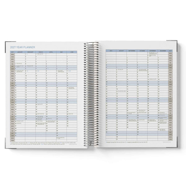 2027 Construction Diary for Tradies - A4 Leather Hard Cover Spiral Bound - $79.99