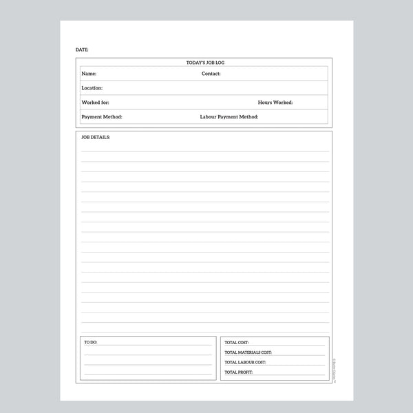 The Daily Log for Tradies