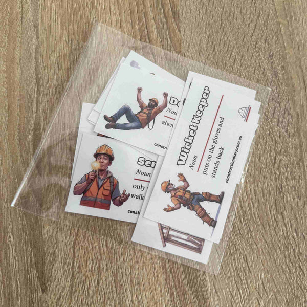 Tradie Nickname Joke Stickers